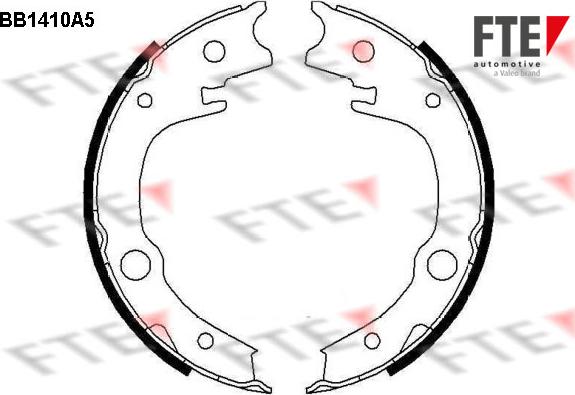 FTE 9100143 - Комплект спирачна челюст, ръчна спирачка vvparts.bg