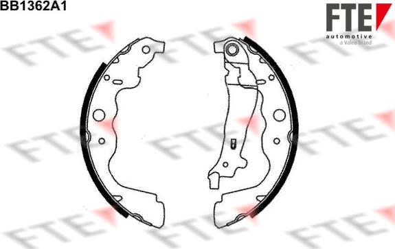 FTE BB1362A1 - Комплект спирачна челюст vvparts.bg