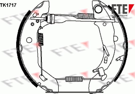 FTE 9110006 - Комплект спирачна челюст vvparts.bg