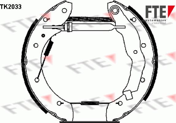 FTE 9110015 - Комплект спирачна челюст vvparts.bg
