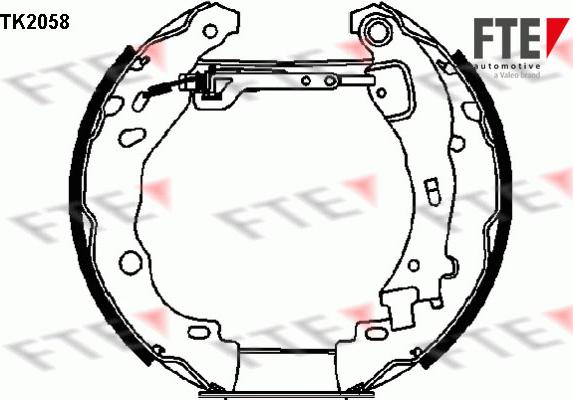FTE 9110018 - Комплект спирачна челюст vvparts.bg