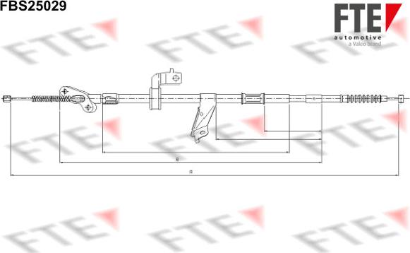 FTE 9250618 - Жило, ръчна спирачка vvparts.bg