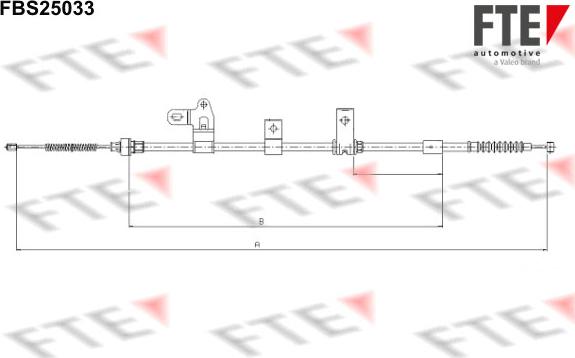 FTE 9250622 - Жило, ръчна спирачка vvparts.bg