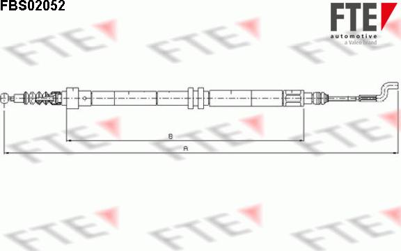 FTE 9250055 - Жило, ръчна спирачка vvparts.bg