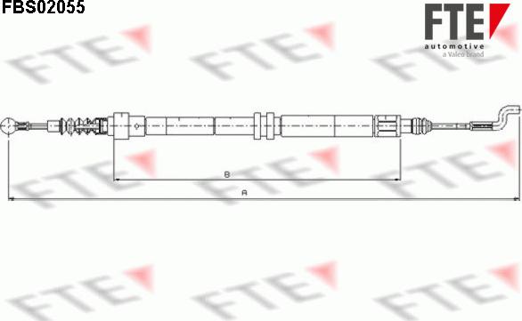 FTE FBS02055 - Жило, ръчна спирачка vvparts.bg