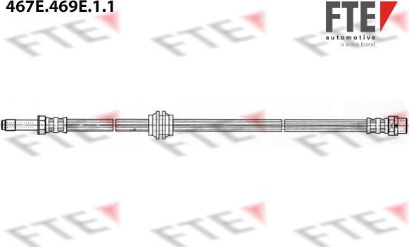 FTE 467E.469E.1.1 - Спирачен маркуч vvparts.bg