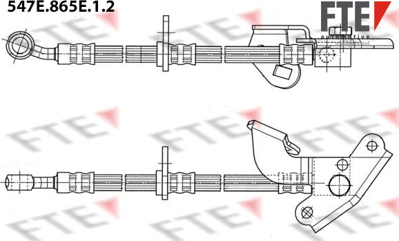 FTE 547E.865E.1.2 - Спирачен маркуч vvparts.bg