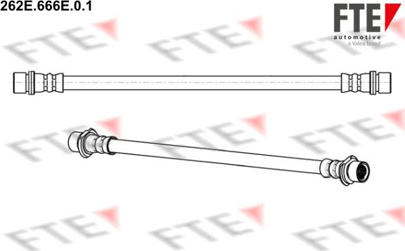 FTE 9240422 - Спирачен маркуч vvparts.bg