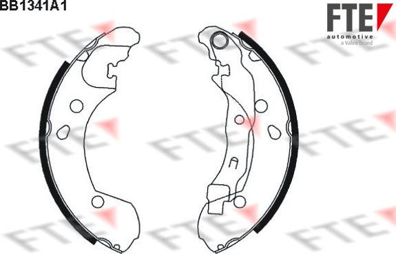 FTE BB1341A1 - Комплект спирачна челюст vvparts.bg