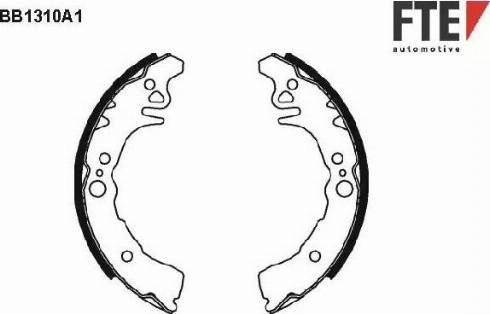 FTE BB1310A1 - Комплект спирачна челюст vvparts.bg