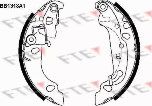 FTE BB1318A1 - Комплект спирачна челюст vvparts.bg