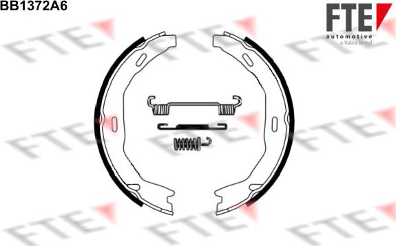 FTE BB1372A6 - Комплект спирачна челюст, ръчна спирачка vvparts.bg