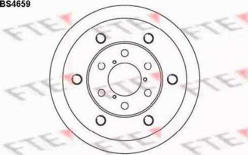FTE BS4659 - Спирачен диск vvparts.bg