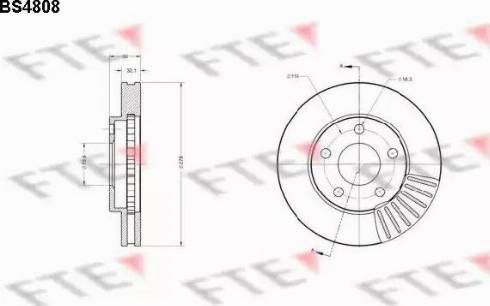 FTE BS4808 - Спирачен диск vvparts.bg