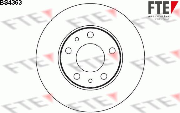 FTE BS4363 - Спирачен диск vvparts.bg