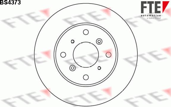 FTE BS4373 - Спирачен диск vvparts.bg