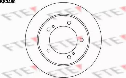 FTE BS3460 - Спирачен диск vvparts.bg
