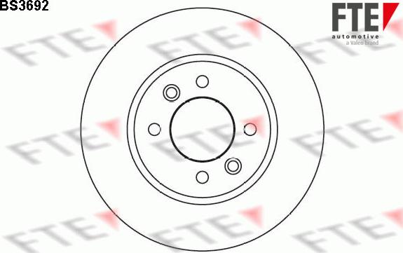 FTE BS3692 - Спирачен диск vvparts.bg