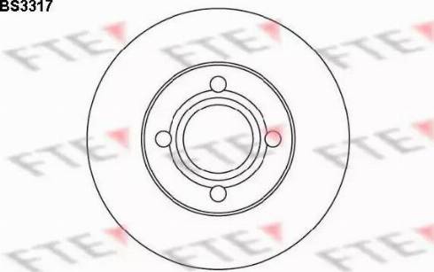 FTE BS3317 - Спирачен диск vvparts.bg