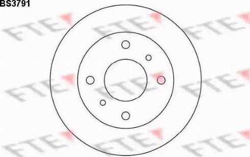FTE BS3791 - Спирачен диск vvparts.bg