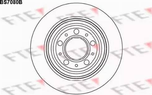 FTE BS7080B - Спирачен диск vvparts.bg