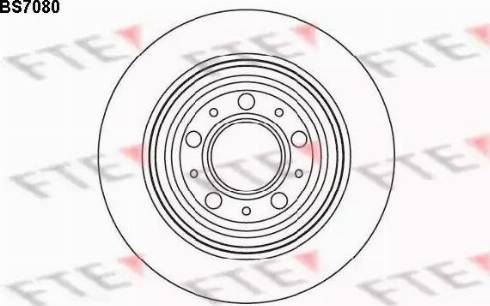 FTE BS7080 - Спирачен диск vvparts.bg