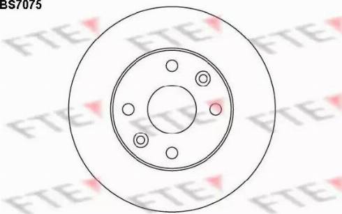 FTE BS7075 - Спирачен диск vvparts.bg