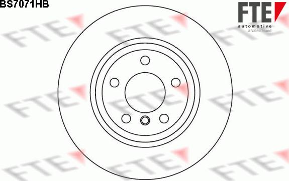 FTE BS7071HB - Спирачен диск vvparts.bg