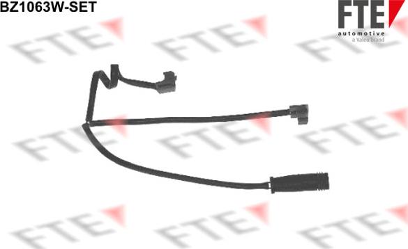 FTE BZ1063W-SET - Предупредителен контактен сензор, износване на накладките vvparts.bg