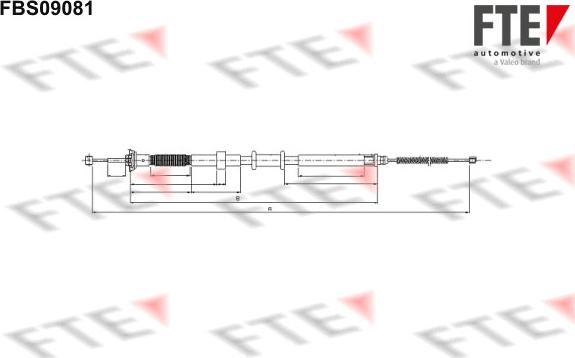 FTE FBS09081 - Жило, ръчна спирачка vvparts.bg