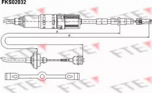 FTE FKS02032 - Въжен механизъм, задействане на съединителя vvparts.bg