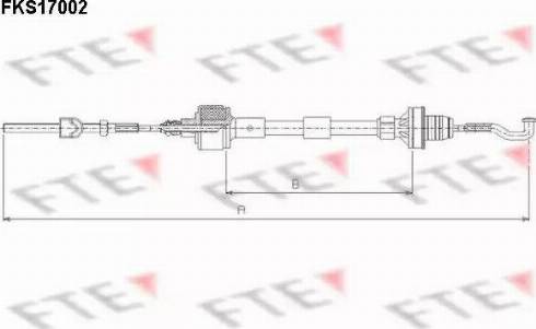 FTE FKS17002 - Въжен механизъм, задействане на съединителя vvparts.bg