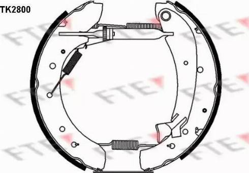 FTE TK2800 - Комплект спирачна челюст vvparts.bg