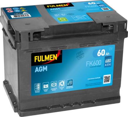 Fulmen FK600 - Стартов акумулатор vvparts.bg