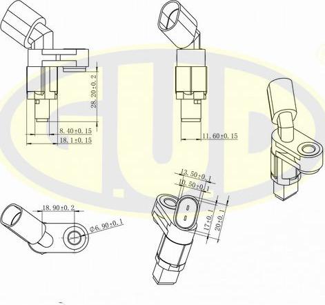 G.U.D. GABS01024 - Датчик, обороти на колелото vvparts.bg