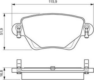 G.U.D. GBP880186 - Комплект спирачно феродо, дискови спирачки vvparts.bg