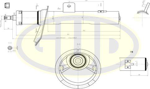 G.U.D. GSA633730 - Амортисьор vvparts.bg