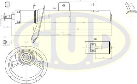 G.U.D. GSA633729 - Амортисьор vvparts.bg