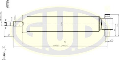 G.U.D. GSA341814 - Амортисьор vvparts.bg