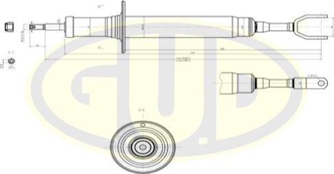 G.U.D. GSA341822 - Амортисьор vvparts.bg