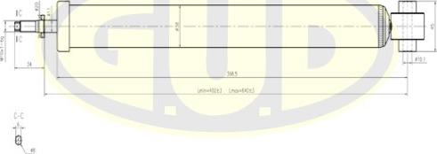 G.U.D. GSA343348 - Амортисьор vvparts.bg