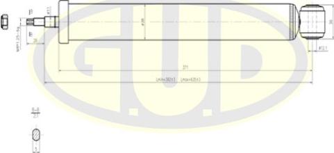 G.U.D. GSA343290 - Амортисьор vvparts.bg