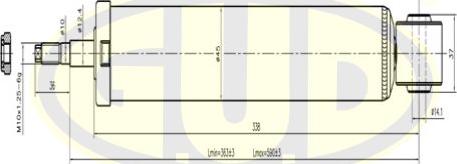 G.U.D. GSA354006 - Амортисьор vvparts.bg