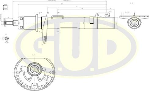 G.U.D. GSA334834 - Амортисьор vvparts.bg