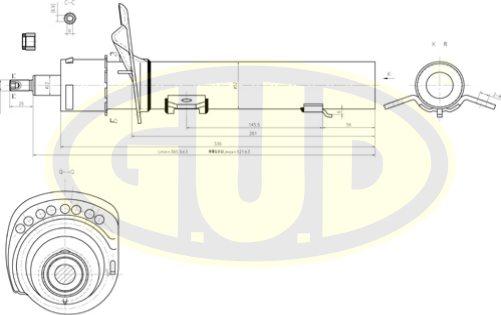 G.U.D. GSA335922 - Амортисьор vvparts.bg