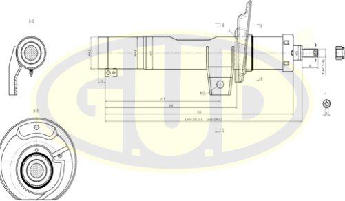 G.U.D. GSA335808 - Амортисьор vvparts.bg