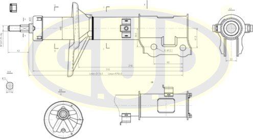 G.U.D. GSA333305 - Амортисьор vvparts.bg