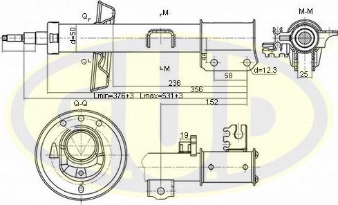 G.U.D. GSA333716 - Тампон на макферсън vvparts.bg