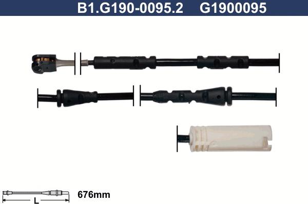 Galfer B1.G190-0095.2 - Предупредителен контактен сензор, износване на накладките vvparts.bg