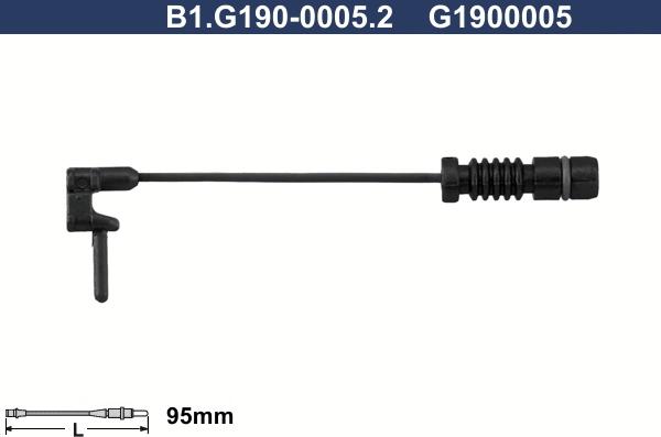 Galfer B1.G190-0005.2 - Предупредителен контактен сензор, износване на накладките vvparts.bg